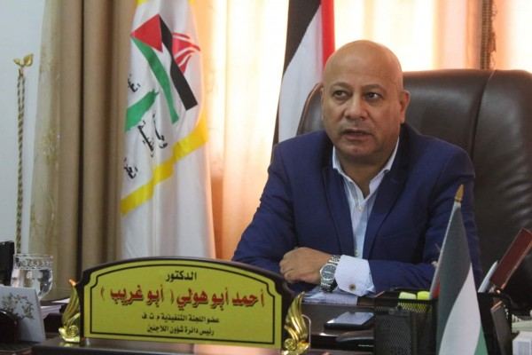 د. ابو هولي: ليس من حق أحد في هذا العالم أن يتنازل عن حق لاجئينا في العودة إلى ديارهم